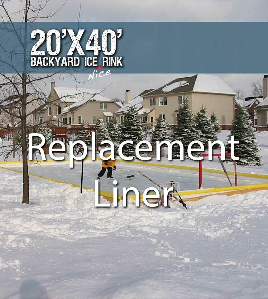 NiceRink™ Replacement Liner for a 20' x 40' Rink (25' x 45' Liner)